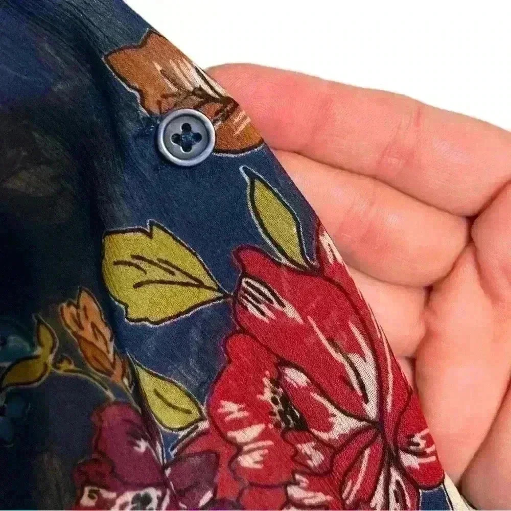 KUT from the Kloth blue floral blouse (approx. size M see measurements) - Picture 6 of 6